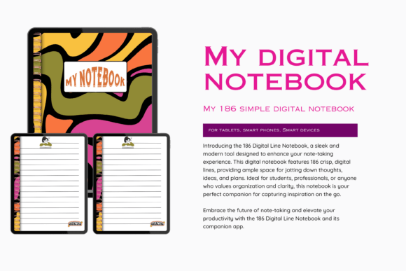 Download Digital Simple Lined Notebook - Premium Resources