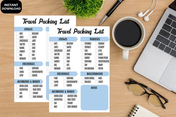 Download Simple Travel Packing List Printable PDF - Packing list Collection
